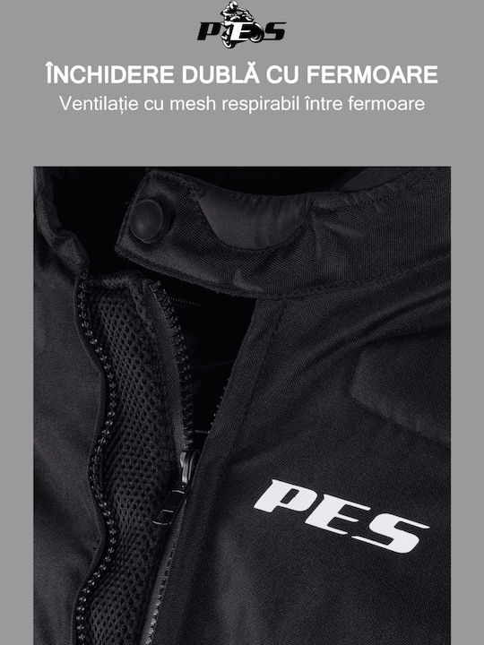 Grand 4 Bărbătesc Geacă de motocicletă Cordura 4 Sezoane Waterproof Black/Red