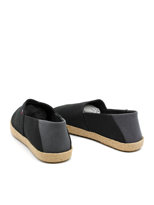 Stoff Herren Espadrilles in Schwarz Farbe