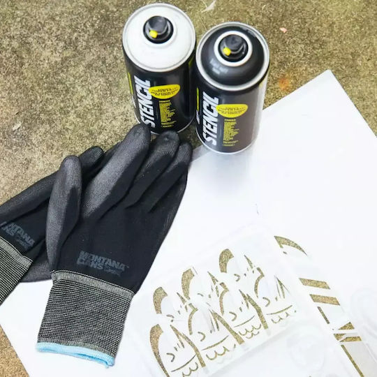 Montana Cans Σπρέι Βαφής Υψηλής Θερμοκρασίας με Ματ Εφέ Μαύρο 9000 - Black 400ml
