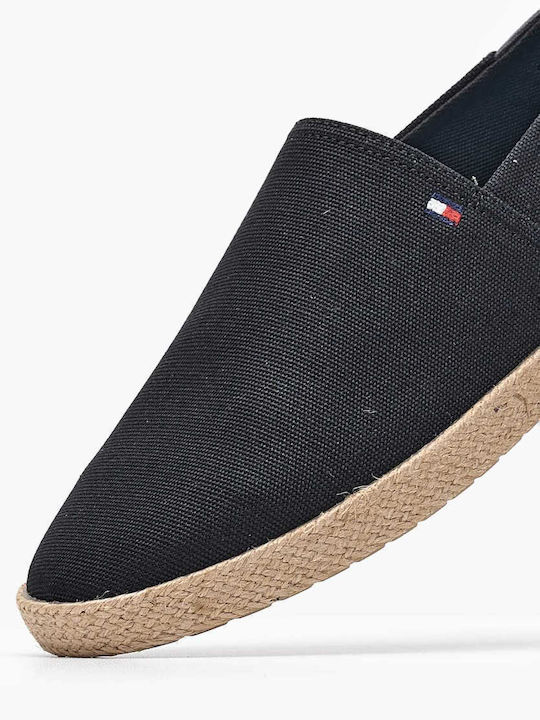 Stoff Herren Espadrilles in Schwarz Farbe