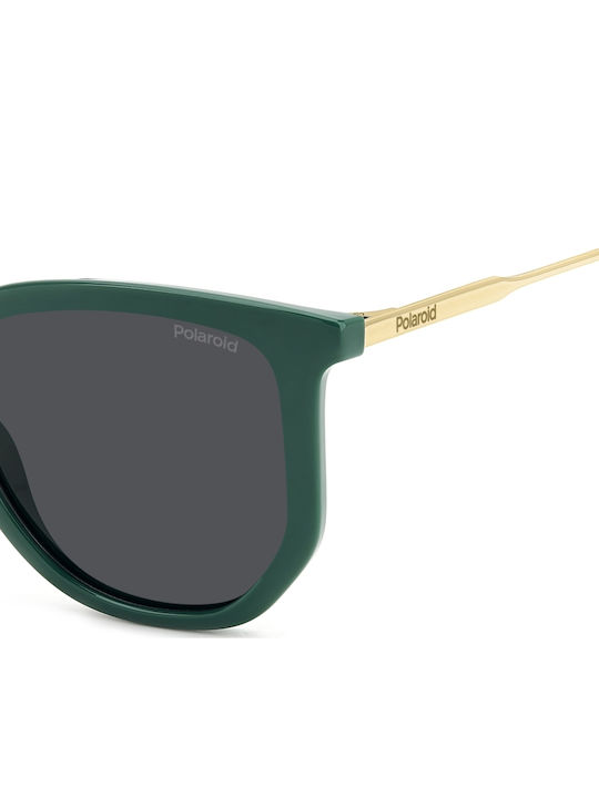 Polaroid Ochelari De Soare Pentru Femei Cu Ramă Verde Din Plastic Și Lentile Gri Polarized PLD4185/S/X 1ED/M9