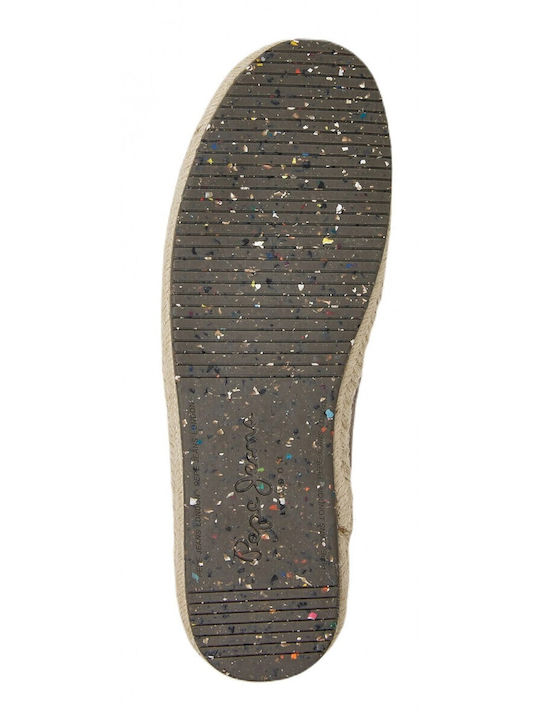 Tourist Classic Leather Men's Espadrilles Dark Stone