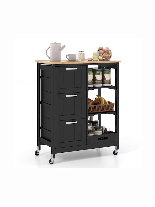 Boden Küchenschrank Schwarz 67x37x84cm