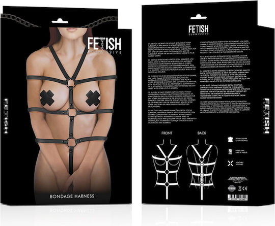 Fetish Submissive Curele de Imobilizare în Culoare Negru
