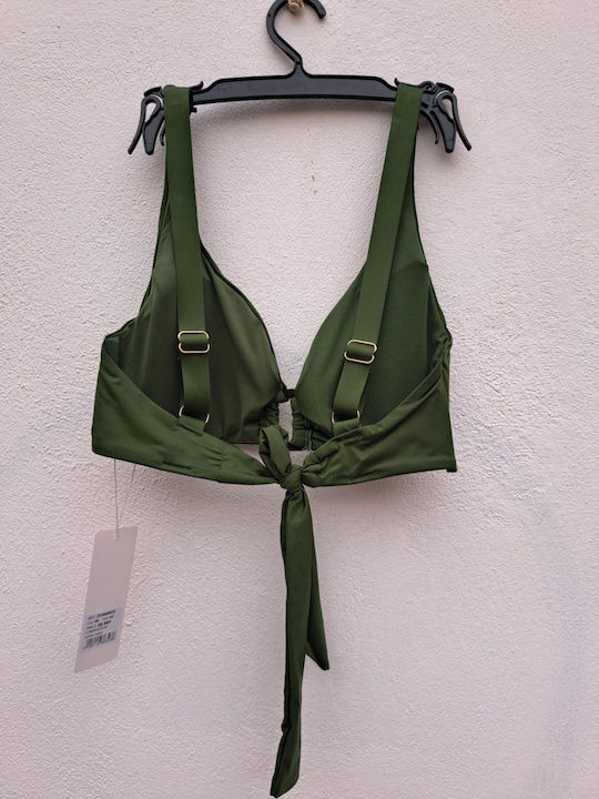 Bikini Triangle D Cup Khaki