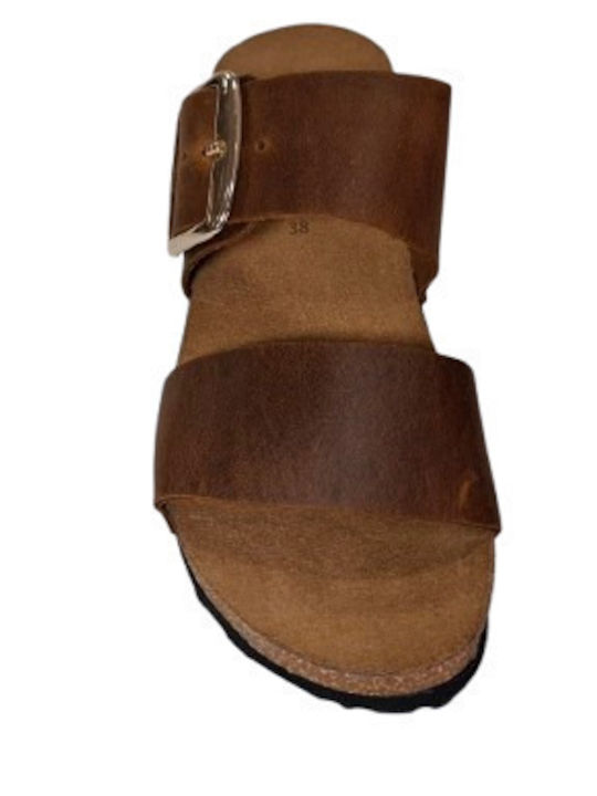 Anatomic Women's Leather Platform Shoes Brown