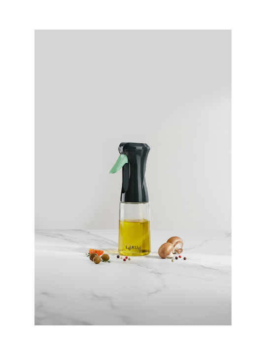 Lekue Cutie de ulei Seturi de dozatoare pentru ulei și oțet Sticlă 150ml Gri