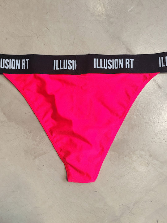 Bikini Inferioare Slip Roz Neon