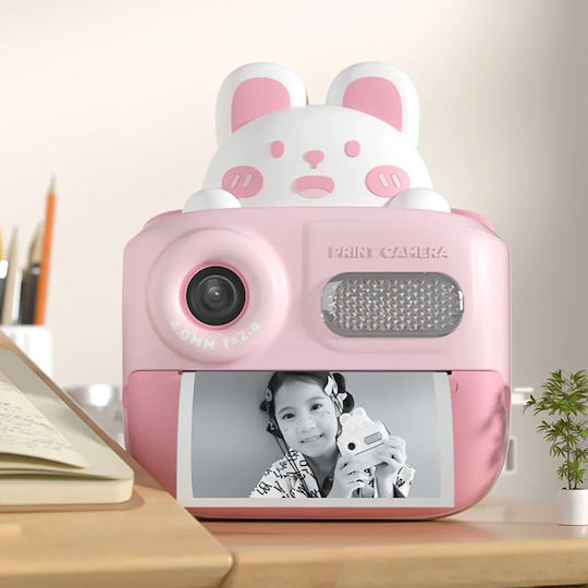 Wowkids K64 Children's Camera 26MP with Thermal Printing Pink