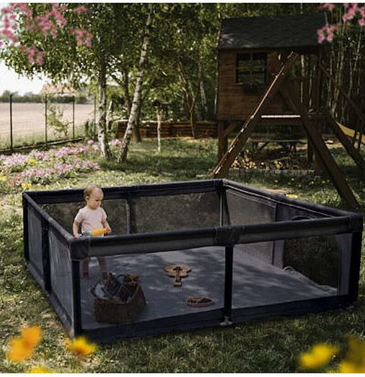 Kidwell Fanko Park mit Matratze Schwarz 180x120cm