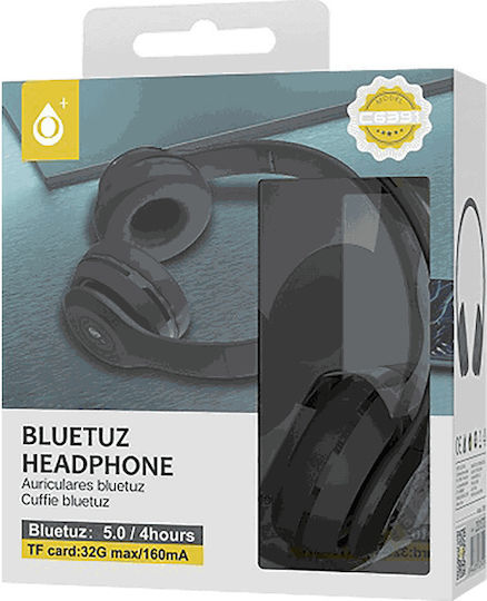 Moveteck Kabellose Bluetooth Am Ohr Kopfhörer mit 4 Stunden Betriebszeit Schwarz
