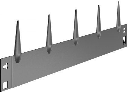 Vevor Metal Garden Hedge in Gray Color 15.6x99cm 5 Pieces