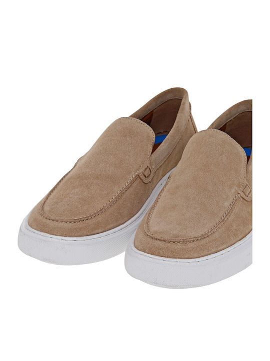 Suede Ανδρικά Loafers σε Μπεζ Χρώμα