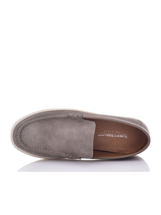 Suede Ανδρικά Loafers σε Μπεζ Χρώμα