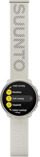 Suunto Run Stainless Steel 46mm Smartwatch with Heart Rate Monitor (Frost Gray)