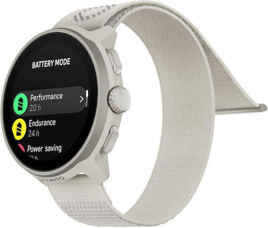 Suunto Run Stainless Steel 46mm Smartwatch with Heart Rate Monitor (Frost Gray)
