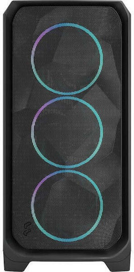 Fractal Design Meshify 3 XL RGB Light Tint Gaming Midi Tower Κουτί Υπολογιστή με Πλαϊνό Παράθυρο Μαύρο