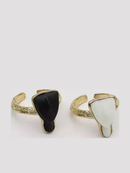 Kalliope Women's Gold Plated Ring Kalliope Women's Gold Plated Ring