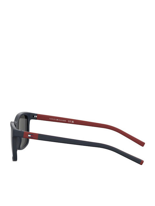 Tommy Hilfiger Ochelari De Soare Unisex Cu Ramă Din Plastic Albastru Marin Și Lentile Gri TH2244/S PJP/IR