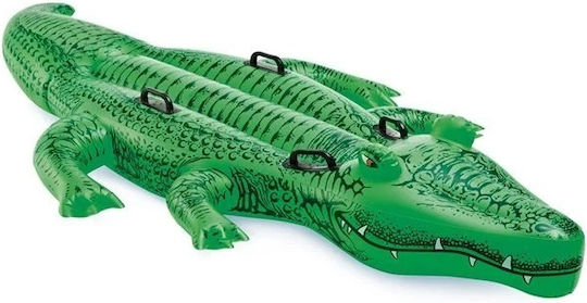 Crocodil Gonflabil pentru Copii 3 Ani+ Intex Dimensiune Mare 2.03x1.14 M Verde