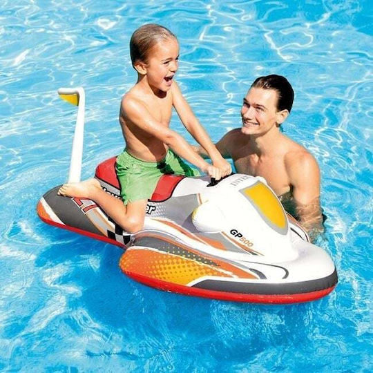 Φουσκωτό Τζετ Σκι Παιδιά 3 Ετών+ Intex 1.17x0.77m Λευκό-πολύχρωμο