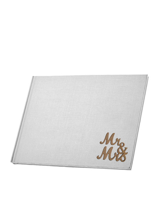 Themagio Wedding Wish Book 27x20cm White Mr&mrs