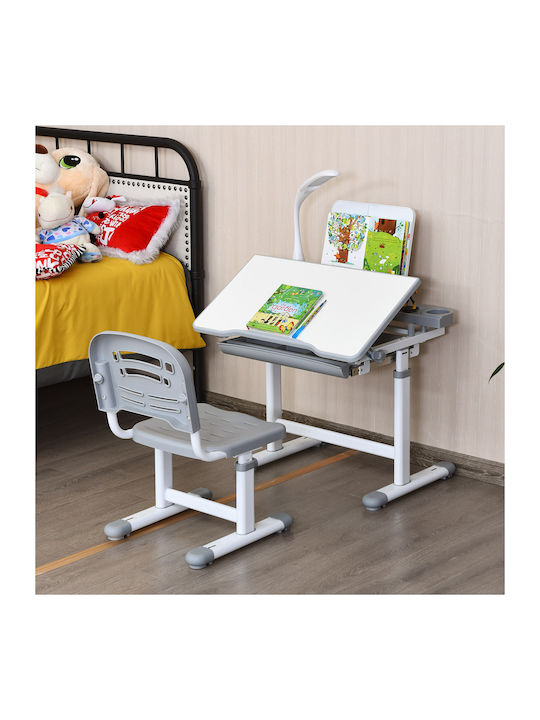 Kids Desk made of Melamine Gray 49.5x54cm