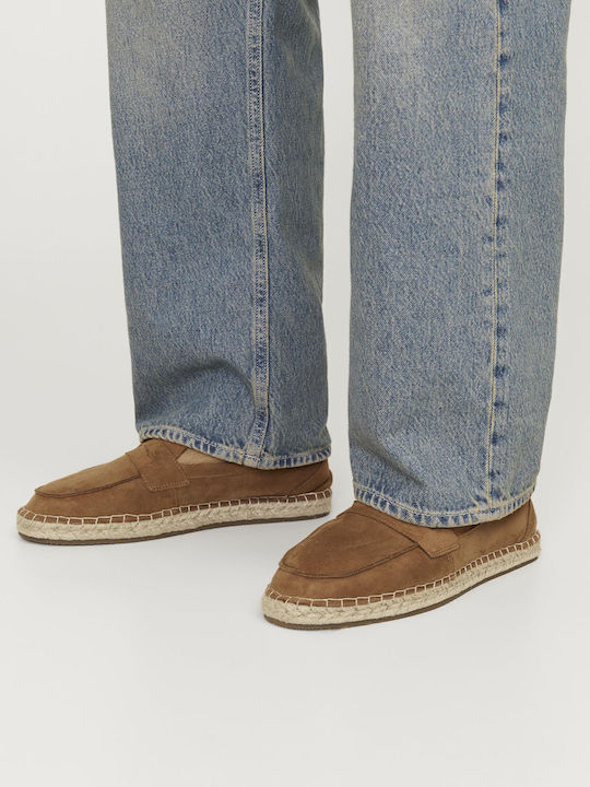 Suede Men's Espadrilles Rust