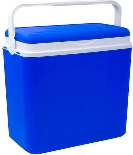 Cutie frigorifică portabilă pentru camping sau plajă 10L capac 28x20x28.5cm albastru