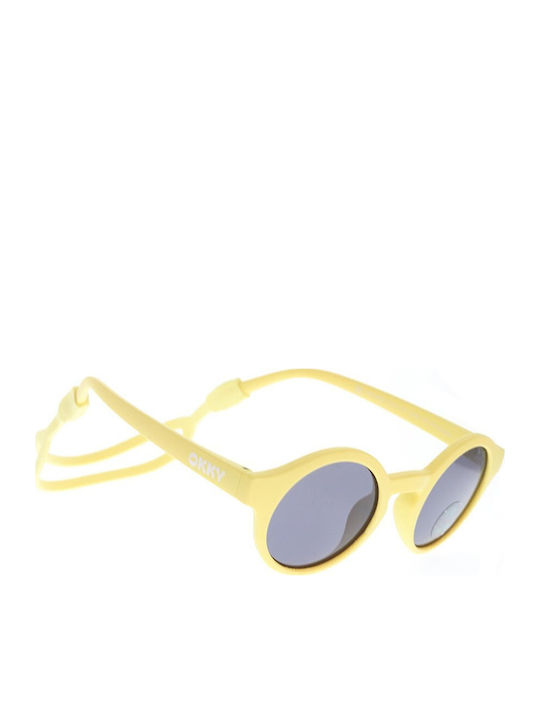 Okky Στρογγυλά Βρεφικά Γυαλιά Ηλίου με Polarized Φακό Κίτρινα για 1-3 Ετών