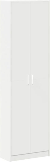 Δίφυλλη Ντουλάπα Άσπρη 55x25x189cm