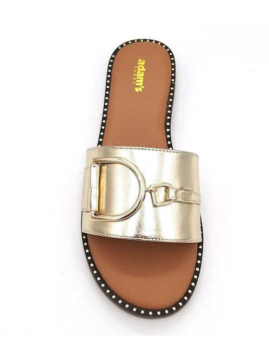 Women's Flat Sandals Anatomic in Gold Color