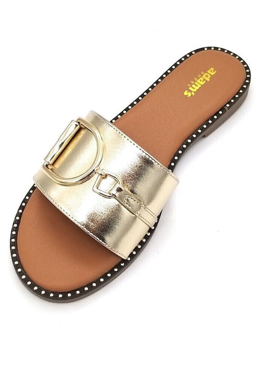 Women's Flat Sandals Anatomic in Gold Color