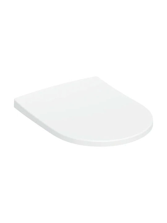 Geberit Acanto Wall-Mounted Toilet with Cover Soft Close White