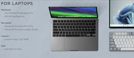 Satechi Slim SM3 Ασύρματο Gaming Μηχανικό Πληκτρολόγιο με Φωτιζόμενα πλήκτρα (Αγγλικό US) Γκρι