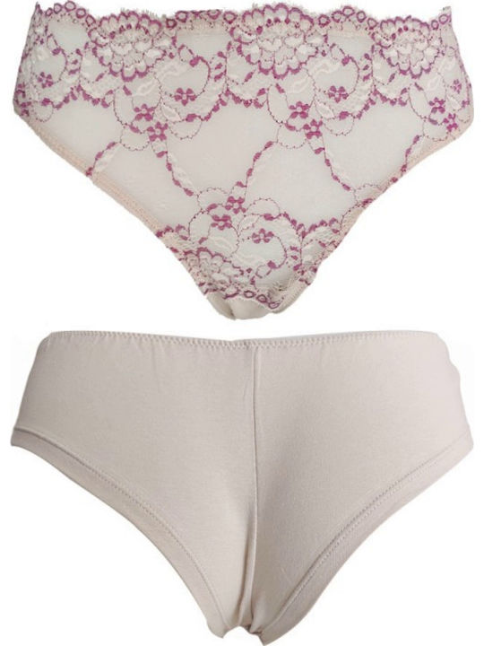 Magic Underwear Set with Undershirt & Slip Beige