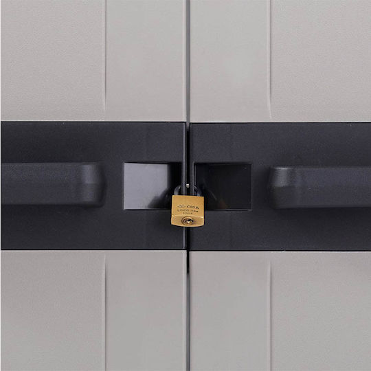 Zweiflügeliger Schrank Mega Kunststoff 89x54x190cm