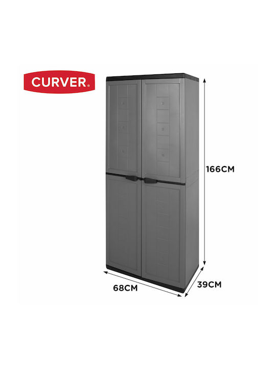 Двукрилен гардероб Пластмаса 68x39x166бр