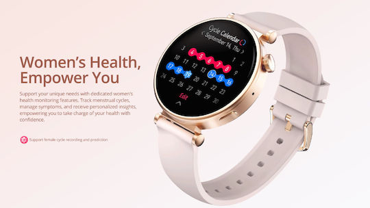 Riversong Glow Smartwatch mit Pulsmesser (Silber)