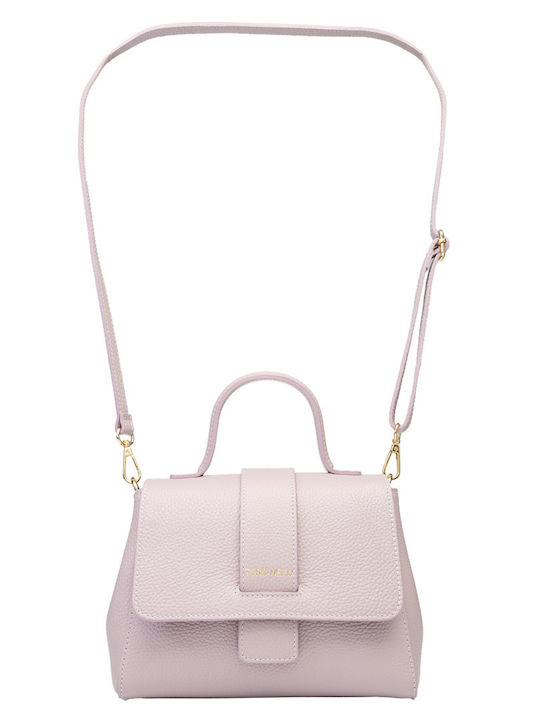 Leather Women's Bag Shoulder Lilac