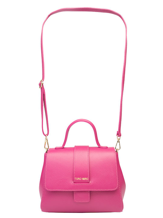 De piele Geantă de damă De umăr Fuchsia