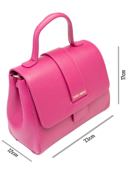 De piele Geantă de damă De umăr Fuchsia