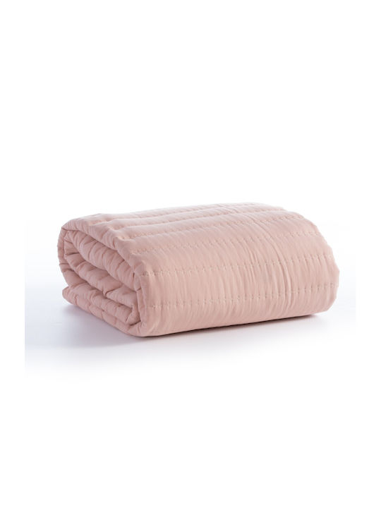 Nef-Nef Homeware Colorfull Κουβερλί Ημίδιπλο Microfiber English Rose 180x240cm