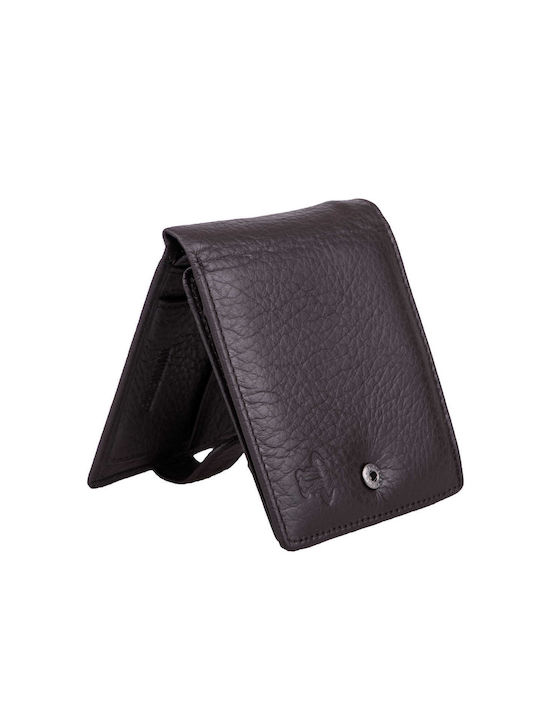 Leather Men's Wallet Classic Brown