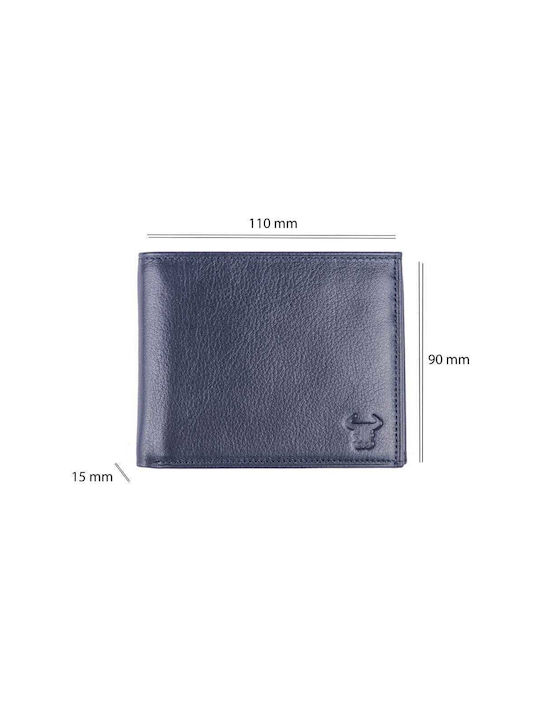 Leder Herren Geldbörse Blau