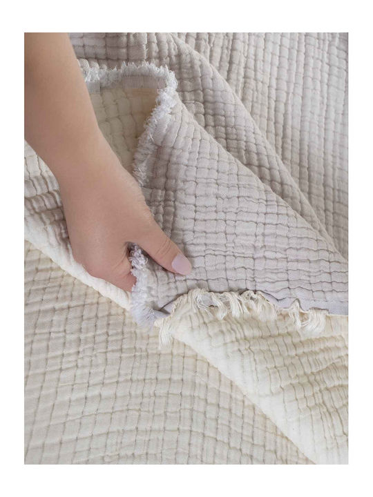 Aigaion Coverlet Single Cement 170x240cm