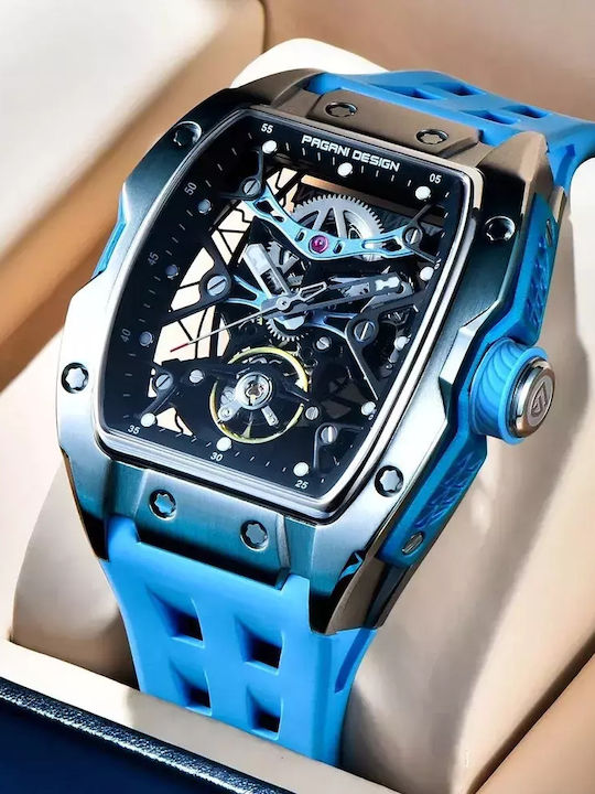 Pagani Design Ρολόι Αυτόματο με Μεταλλικό Μπρασελέ