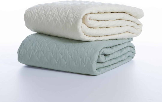 Nef-Nef Homeware Scofield Покривало Полутораспално Микрофибър Ecru 180x240см