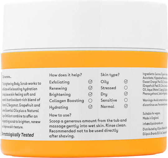 Q+a Vitamin C Body Scrub 200ml