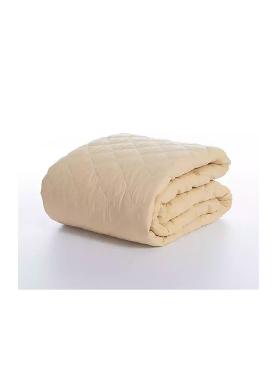 Nef-Nef Homeware Olga Κουβερλί Ημίδιπλο Microfiber Honey 180x240cm